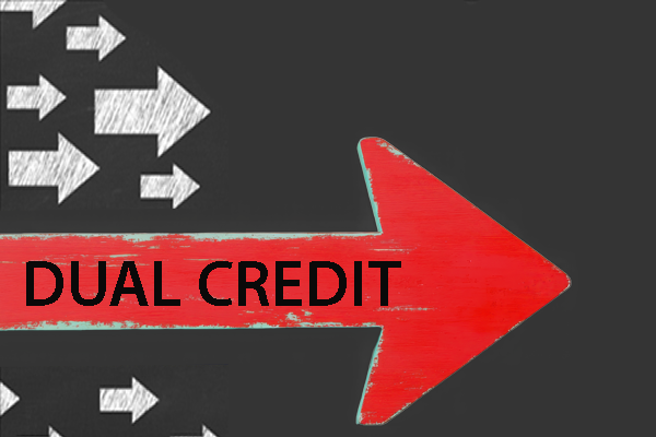 Dual Credit Program page title graphic.