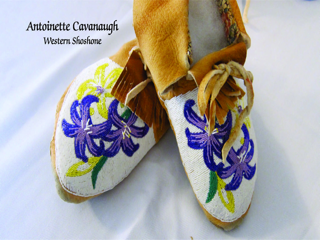 Native American moccasins. Native American moccasins graphic.