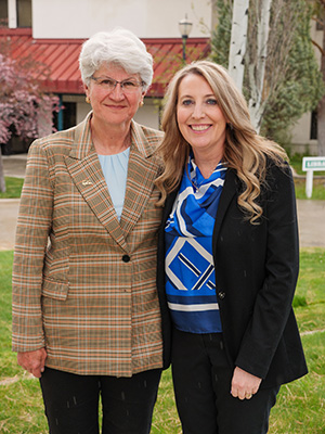 GBC President Joyce Helens and soon to be President Dr. Amber Donnelli.